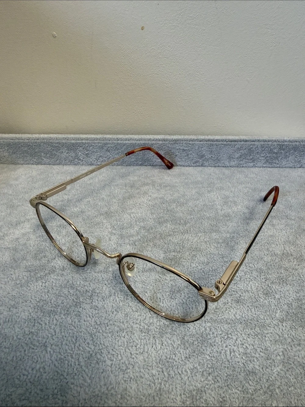 Vintage Round Coast 409 Tortoiseshell Eyeglass Frames Eyesize 46